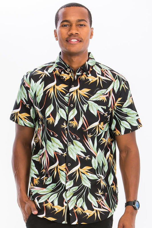 Hawaiian Button-down Shirt